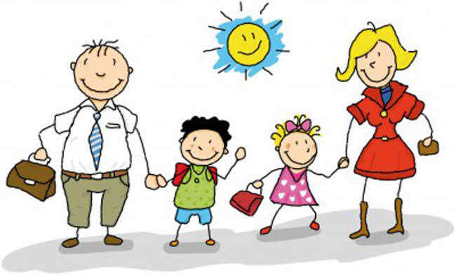 free clipart of family walking - photo #7