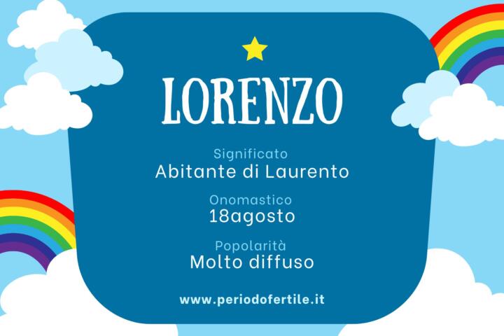 Immagine con significato del nome Lorenzo, onomastico e popolarità