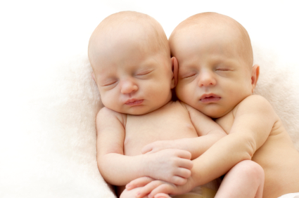 Gemelli nati da doppia ovulazione