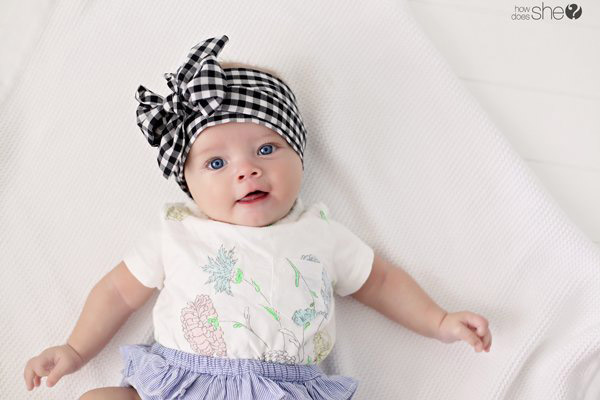 fascia neonata con fiocco
