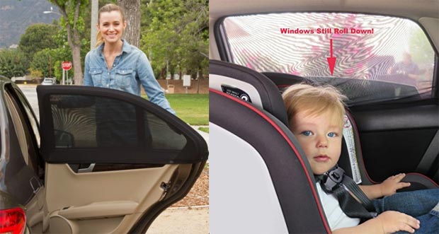 Clippasafe 2 Divertente Sole Schermi Baby/Bambino/viaggio auto per bambini accessorio di sicurezza BN 