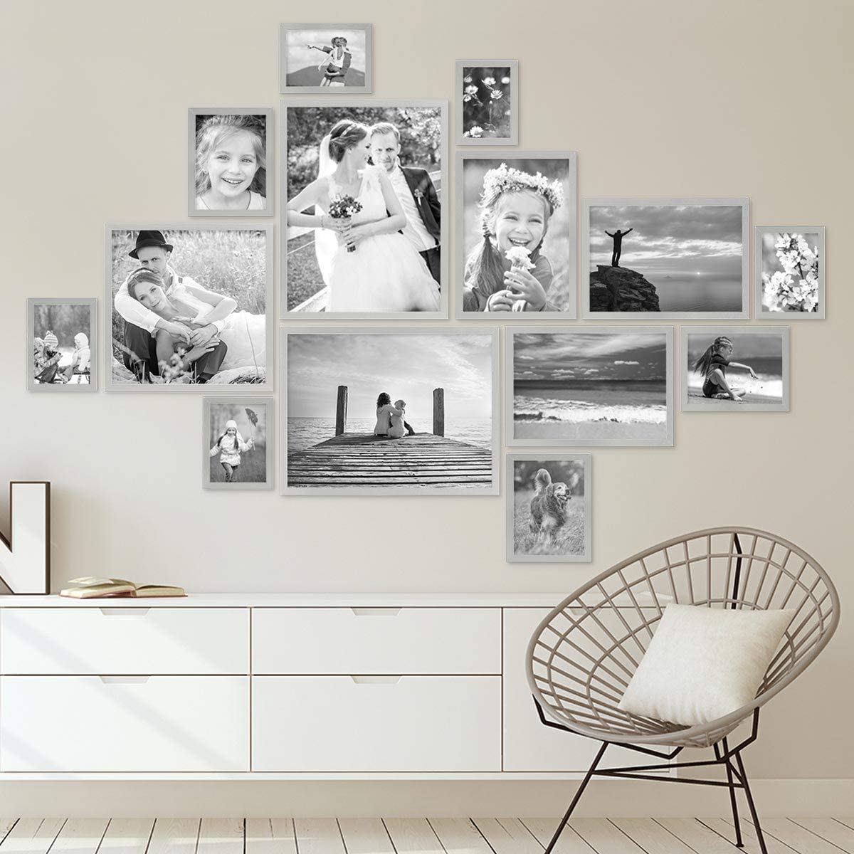 Come decorare le pareti con le foto di tutta la famiglia - Periodo Fertile