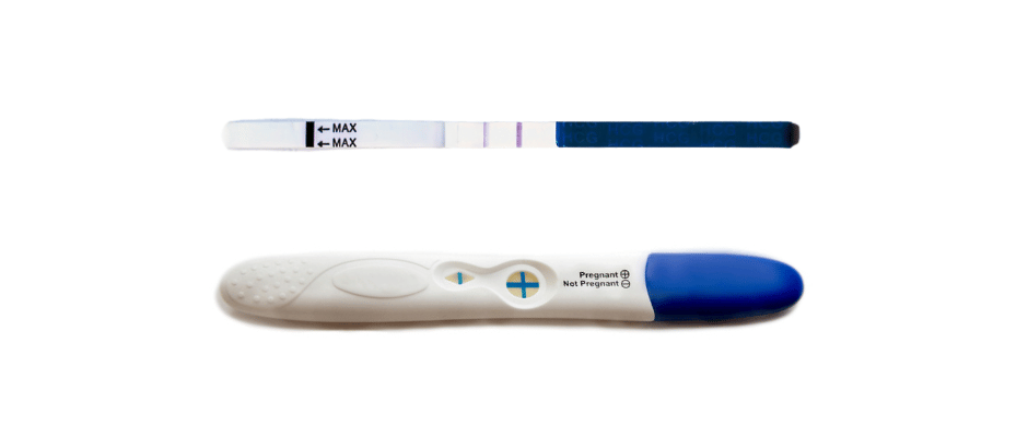 Immagine di test di gravidanza positivi