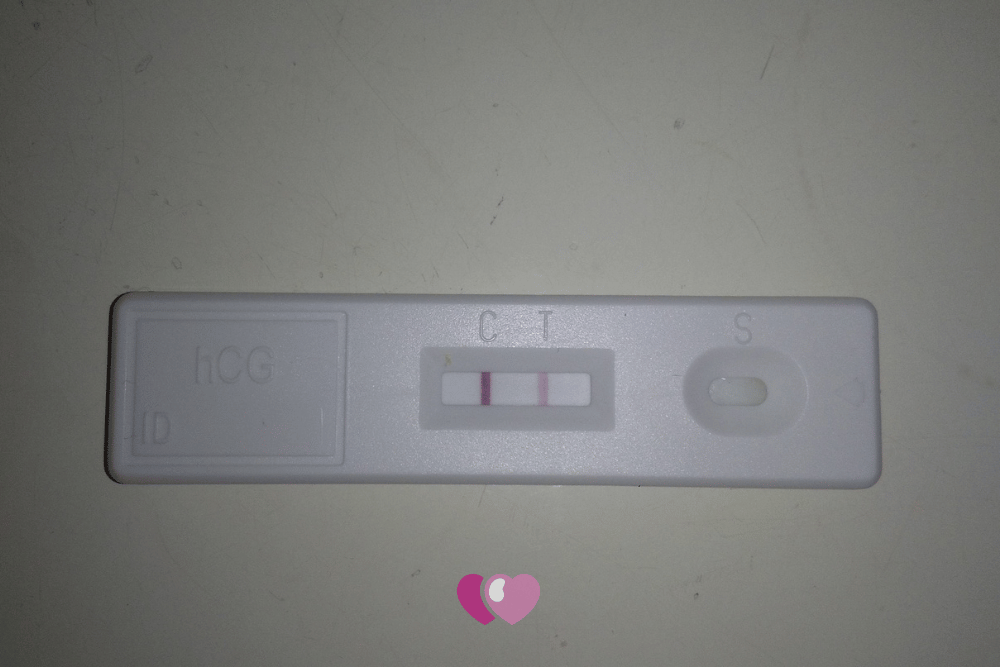 Foto test gravidanza positivo
